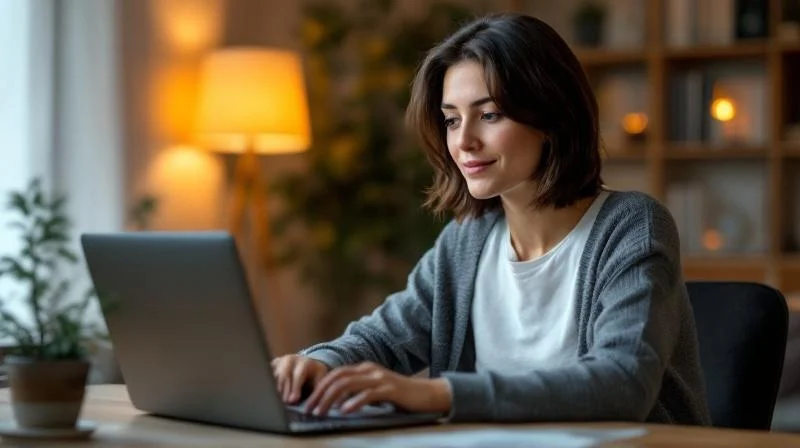 Teilnehmer lernen gemeinsam online in einem hellen Raum in Neuss